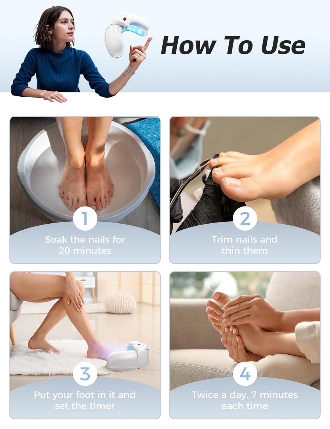 FungaRelief - Multi-Nail Laser Therapy Device